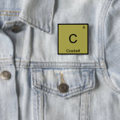 C - 牛の鈴 化学元素記号 音楽 Tシャツ 缶バッジ (インサイチュ)