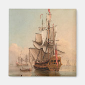 C.穏やかな中で出荷 | Peter Monamy マグネット (正面)