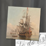 C.穏やかな中で出荷 | Peter Monamy マグネット<br><div class="desc">ファインアート絵画のタイトルはイギリスのアーティストPeter MonamyのShipping in a Calm(1700-1725)だ。オリジナルのアートワークはクラシックの油彩画で、海の船を描いている。デザインツールを使用してイメージのカスタム文字を追加したり、イメージをカスタマイズする。</div>