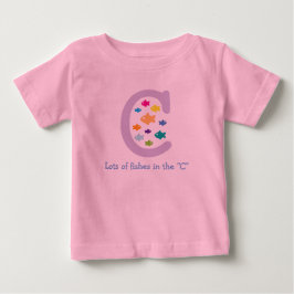 C_色の金魚の数々の多さ2 ベビーTシャツ