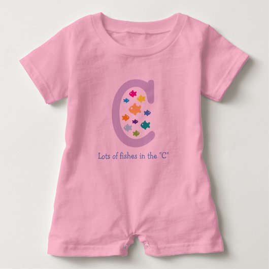 C_色の金魚の数々の多さ2 ベビーTシャツ (正面)