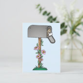 C.郵便受けのチプムンク ポストカード (スタンド正面)