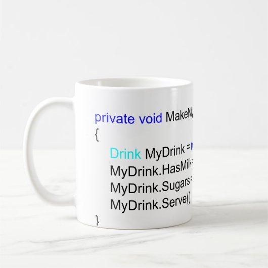 C#鋭いプログラマーコーヒー・マグ コーヒーマグカップ (左)
