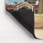 C.飛行機の彫刻を撮る マウスパッド (コーナー)