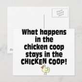 C.鶏のコックで起こること ポストカード (正面/裏面)