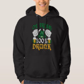 C  0 Irish 100 Drunk St Patrick's Day パーカ (正面)