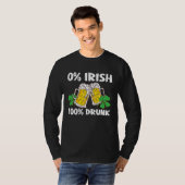 C 0 Irish 100 Drunk St Patrick's Day Tシャツ (正面フル)
