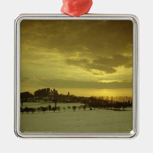 c.1100で造られる町Stolpen メタルオーナメント (正面)