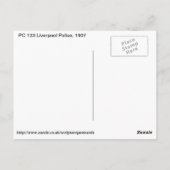 C 123リバプール警察1907 ポストカード (裏面)