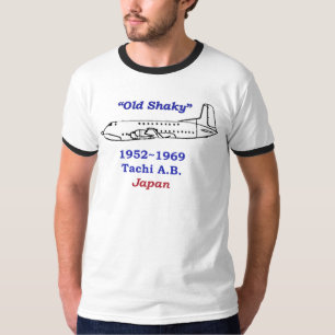 C-124古く不安定な立川町AB日本 Tシャツ