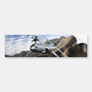 C-130ヘラクレスの軍隊の飛行機 バンパーステッカー