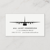 C-130ヘラクレスプロフェッショナルパイロット 名刺 (正面)