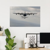 C-130ヘラクレス列 ポスター (ホームオフィス)