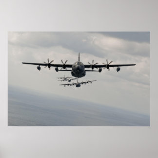 C-130ヘラクレス列 ポスター