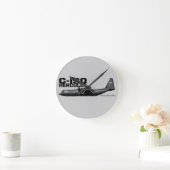 C-130ヘラクレス ラウンド壁時計 (ホーム)