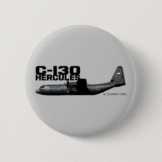 C-130ヘラクレス 缶バッジ (正面)
