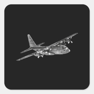 C-130ヘラクレス – 軍隊 スクエアシール