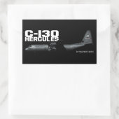C-130ヘラクレス 長方形シール (バッグ)