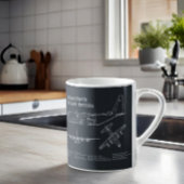 C-130ヘラクレス – 飛行機の設計図の計画PD コーヒーマグカップ