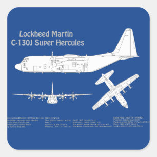 C-130ヘラクレス – 飛行機の設計図プランABD スクエアシール