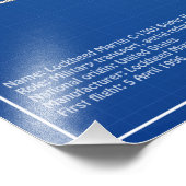 C-130ヘラクレス – 飛行機の設計図プランABD フォトプリント            (角)