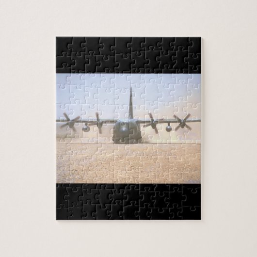 C-130ヘラクレスTransport_Militaryの航空機 ジグソーパズル (縦)