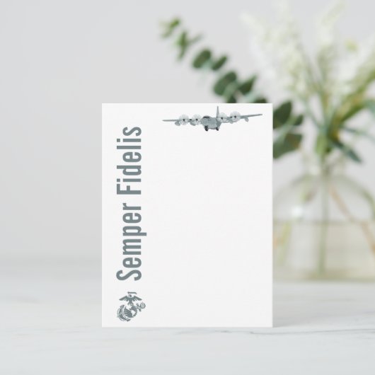 C-130 USMC航空はがき ポストカード (スタンド正面)