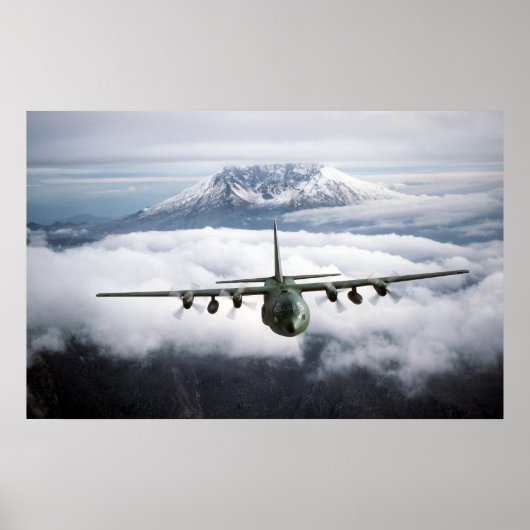 C-130Eヘラクレス航空機 ポスター (正面)