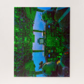 C-130Hヘラクレス・コックピット（16x20インチ） ジグソーパズル (縦)