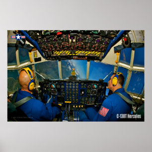 C-130Tヘラクレス・コックピット ポスター