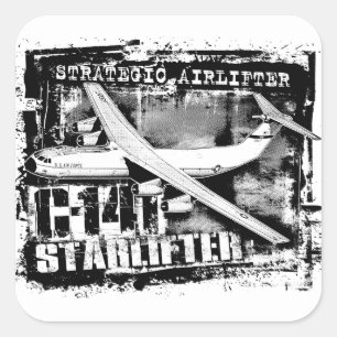 C-141スターリフタースクエアステッカー スクエアシール