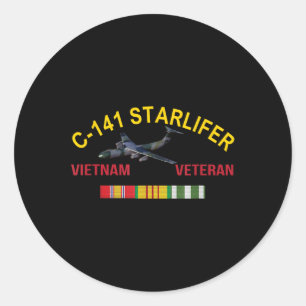 C-141スターリフターベトナム退役軍人スターリフターエアクラ ラウンドシール