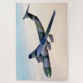 C-141スターリフター軍隊戦略的エアリフター ジグソーパズル (縦)