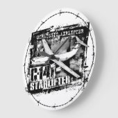 C-141スターリフター長時計アクリル壁時計 ラージ壁時計 (傾斜)