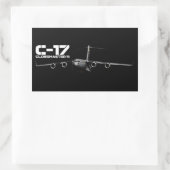 C-17グローバルマスターIII 長方形シール (バッグ)