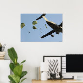 C-17ポスターからの第82空飛びジャンプ ポスター (ホームオフィス)