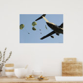 C-17ポスターからの第82空飛びジャンプ ポスター (キッチン)