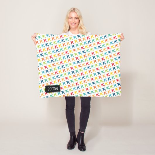 C-17輸送ジェット名前をカスタムするベビーブランケット フリースブランケット (インサイチュ)