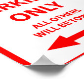 C-17駐車専用標識 ポスター (角)