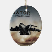 C-17 Globemasterの貨物飛行機 セラミックオーナメント (右)
