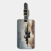 C-17 Globemasterの貨物飛行機 ラゲッジタグ (正面縦)