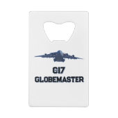 C-17 GLOBEMASTER 高精度・強大な力・使命感 クレジットカード栓抜き (裏面)