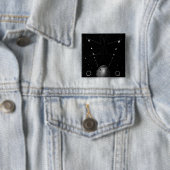 C-17 Globemaster IIIが格納庫に座る 缶バッジ (インサイチュ)