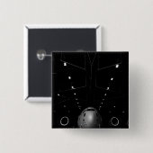 C-17 Globemaster IIIが格納庫に座る 缶バッジ (正面&裏面)