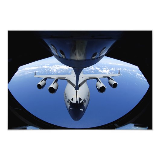 C-17 Globemaster IIIが燃料を受ける フォトプリント (正面)