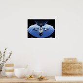 C-17 Globemaster IIIが燃料を受ける ポスター (キッチン)