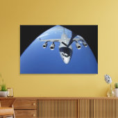 C-17 Globemaster IIIが燃料2を受け取る キャンバスプリント (インサイチュ (リビング))