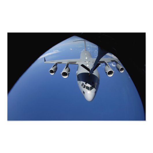 C-17 Globemaster IIIが燃料2を受け取る フォトプリント (正面)