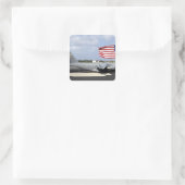 C-17 Globemaster IIIはflightlineに乗る スクエアシール (バッグ)