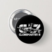 C-17 Globemaster III丸ボタンボタン 缶バッジ (正面&裏面)
